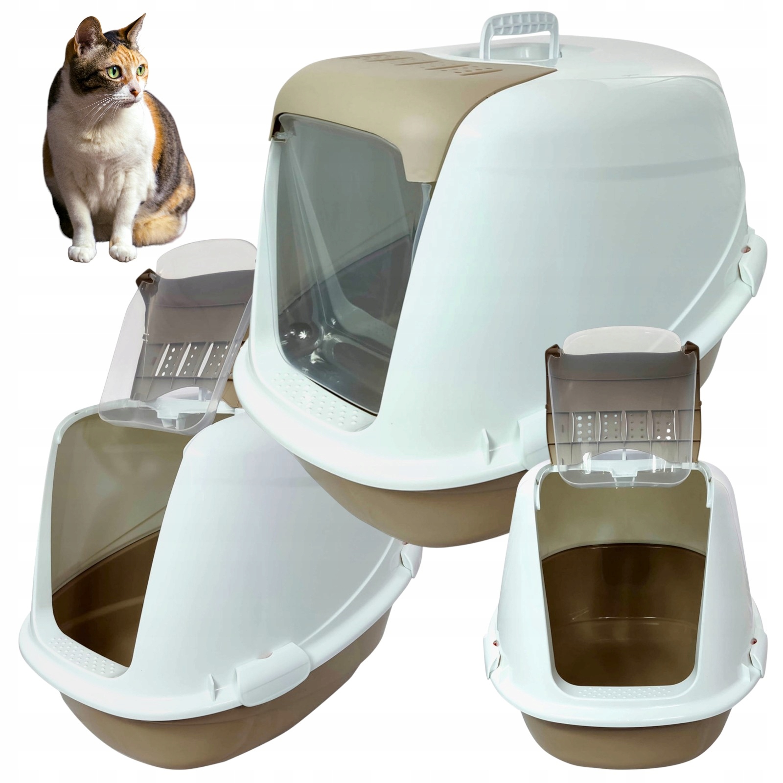 Kuweta Dla Kota Z filtrem Pojemna Higieniczna i antyzapachowa Bezpieczna