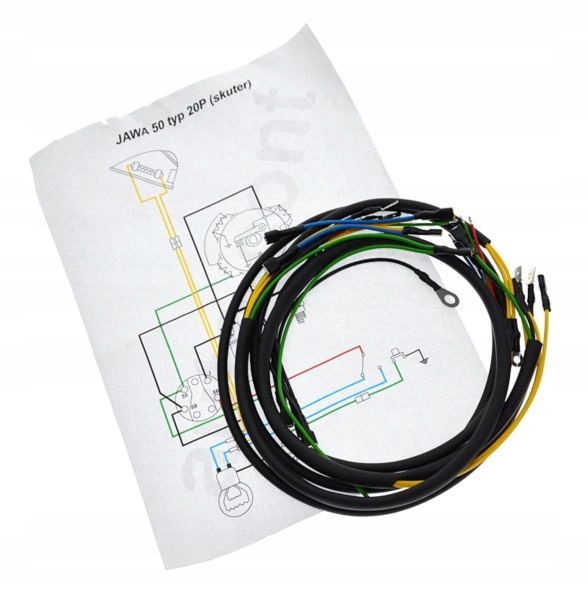 

Instalacja Jawa 50 Skuter 50/20 wiązka kable