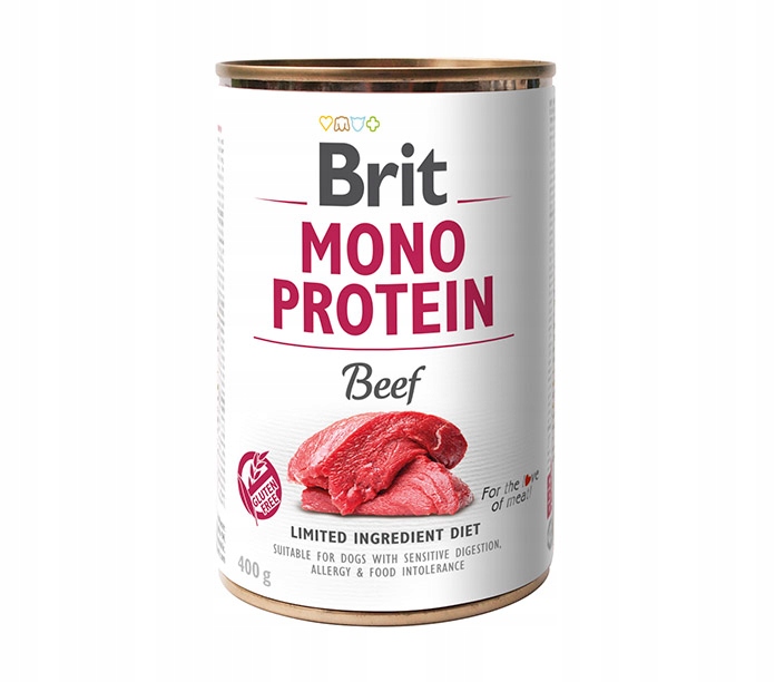 Levně Brit Premium Vlhké krmivo pro psy Adult Monoprotein Hovězí 12x400 g