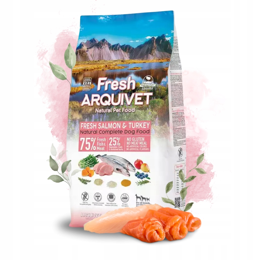 Levně Arquivet Fresh Polovlhké krmivo pro psa Losos S Krůtou 10 kg