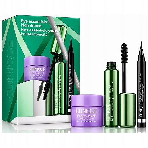 Clinique_set Eye Essentials High Drama řasenka 10 ml oční linka Black