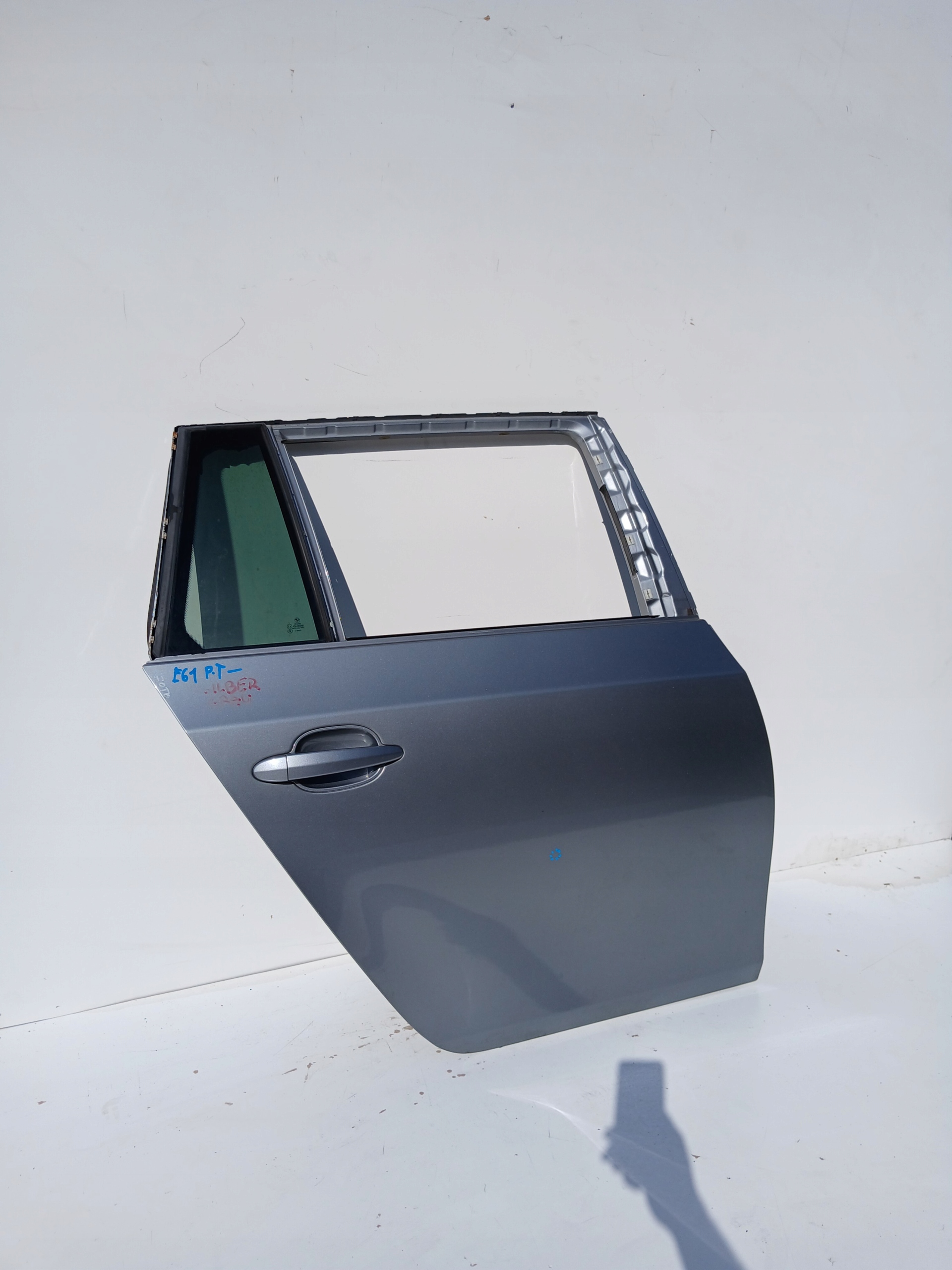 Tür rechts hinten heck BMW E61 SILBERGRAU A08/7