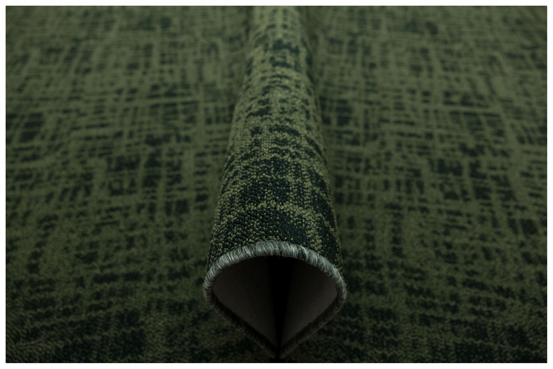 Dywan Pętelka Butelkowa Zieleń Kratka Do Salonu Na Filcu Traffic 200x300 cm