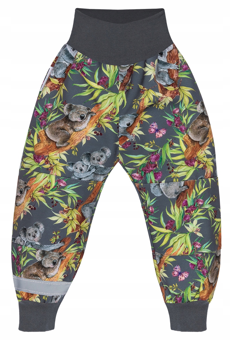 

Pl Spodnie Dziecięce Softshell, Odblask 116/122