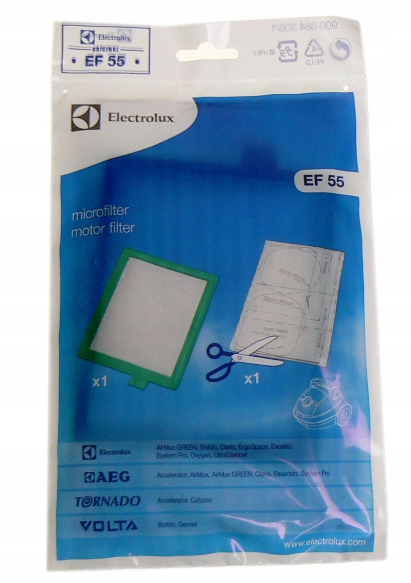 

Zestaw filtrów EF55 odkurzacza Electrolux