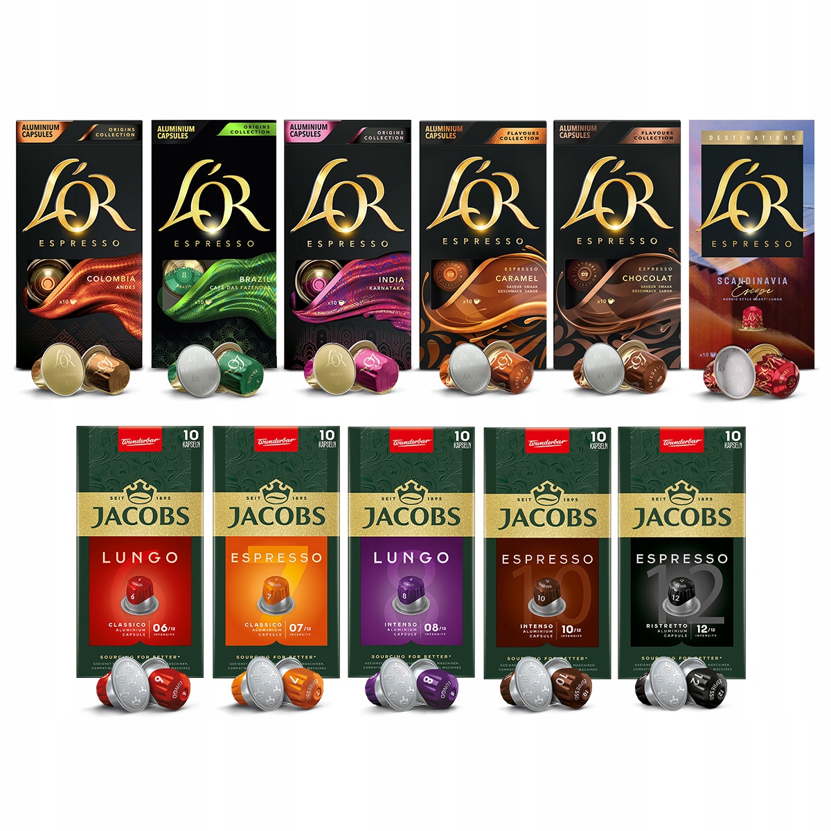 Kapsułki Jacobs L'or do Nespresso(r)* mix [110 kaw] 10+1 Gratis!