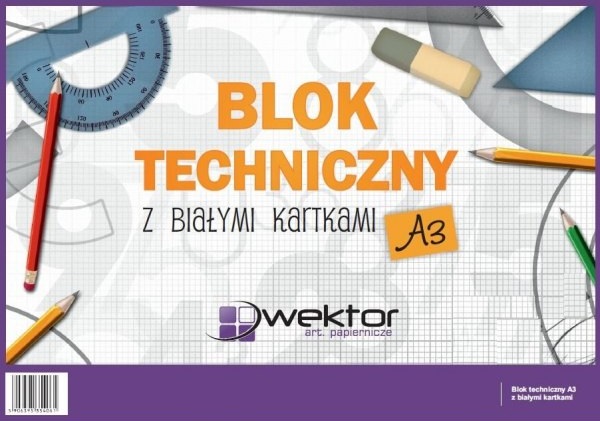 WEKTOR Blok techniczny A3 10 kartek