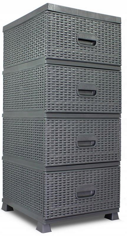 

Komoda szafka K9450 szara regał rattan łazienka