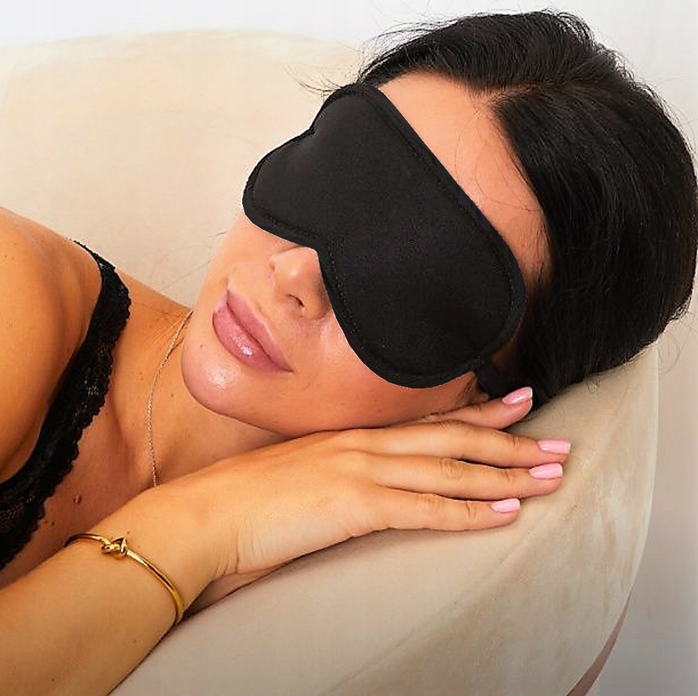 

Opaska Na Oczy do spania i relaxu, czarna Jakość
