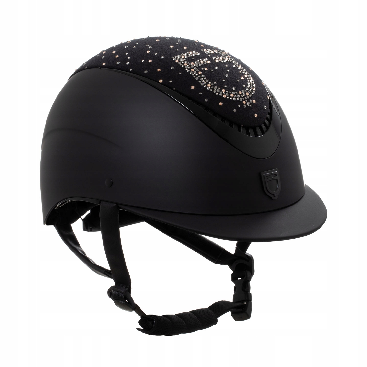 Kask jeździecki Proxima Equestro czarny matowy diamenciki S 52-54