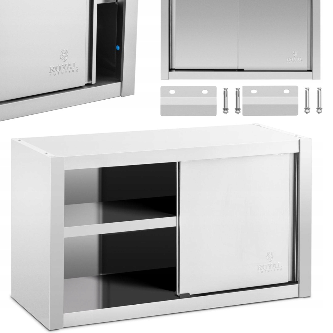 Skříň nástěnná gastronomická s posuvnými dveřmi Ocel 100 x 45 x 60 cm