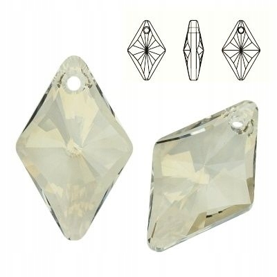 6320 MM 14 Swarovski Rhombus Silver Shade Ssha