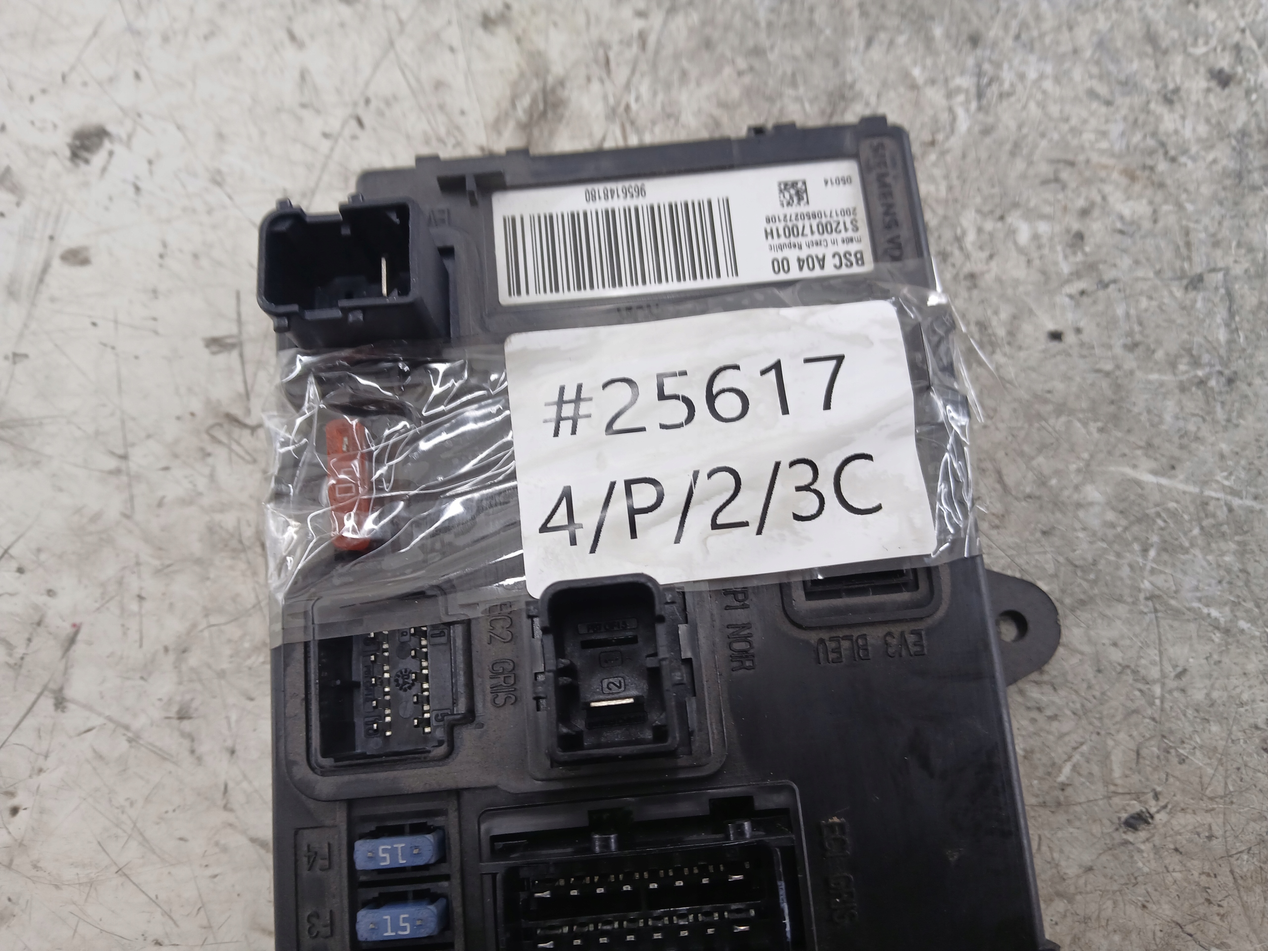 PEUGEOT 407 CENTRALINA FUSIBILI modulo BSC 9656148180