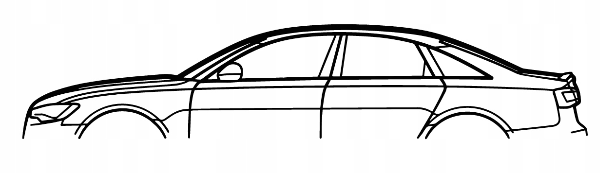 nástěnná dekorace Obraz do auta Audi A6 2012