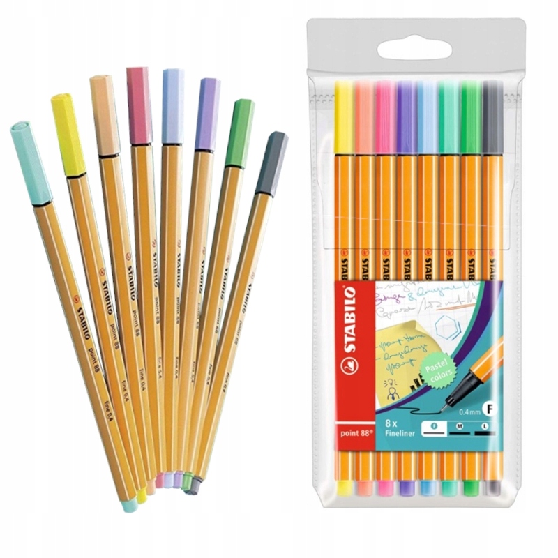 

Cienkopis Stabilo Point 88 Kpl Pastelowy
