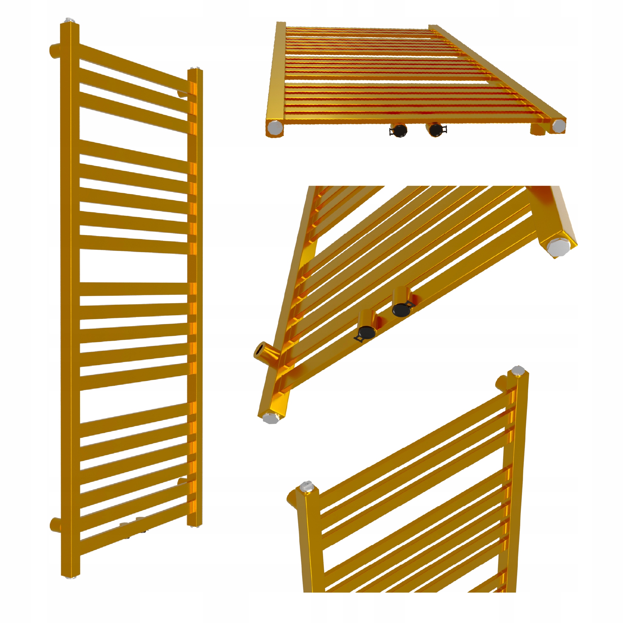 Koupelnový radiátor Royal-middle 1350x430 Zlatý