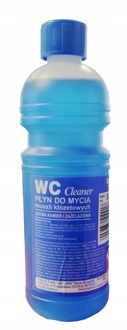 

Wc Cleaner usuwa kamień i zażelazinia 500ml