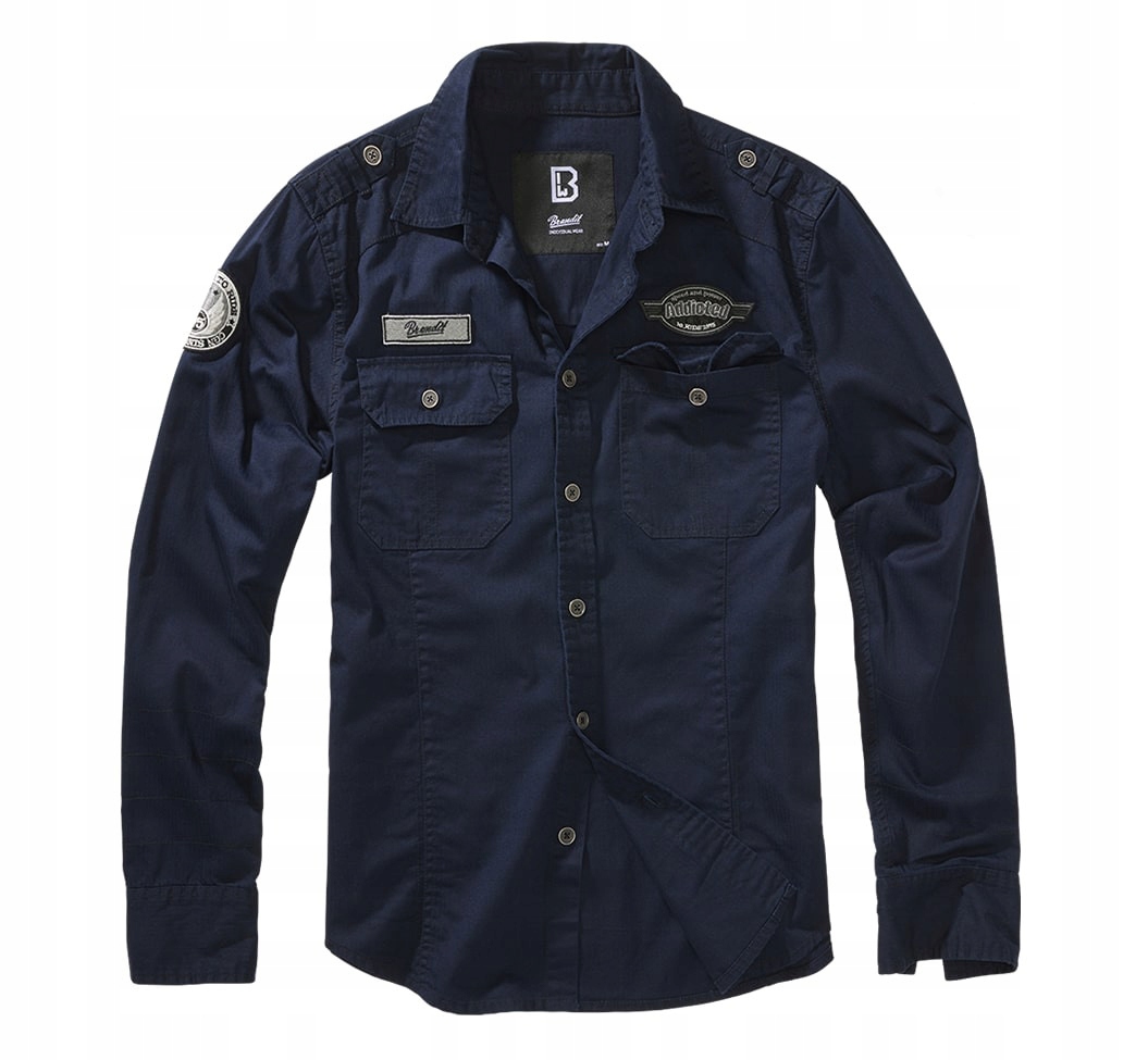 Koszula BRANDIT Luis Vintageshirt navy L