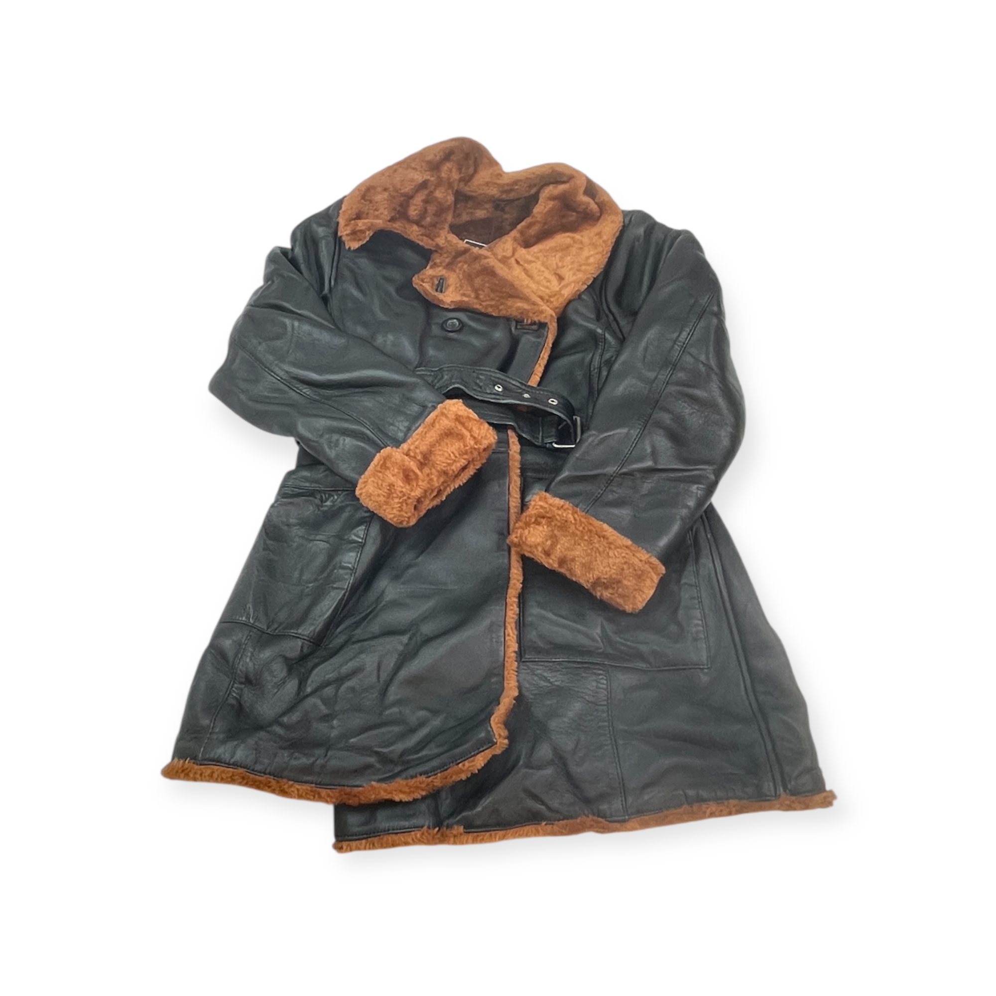 Dámský kožený kabát Real Leather M