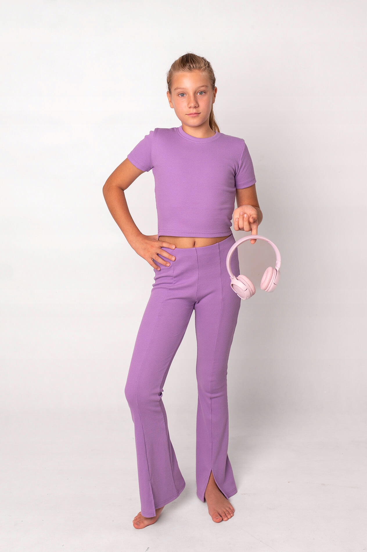 SPODNIE DZWONY dla dziewczynki Fango (odcień brązu) Marka Inna marka