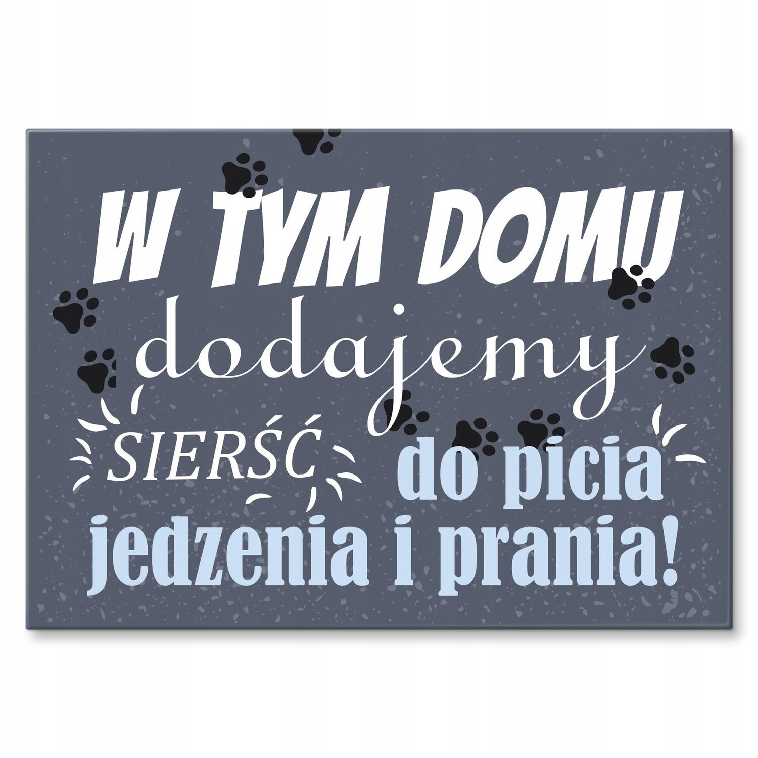 Kovový plakát Srst Šild Plech 30 x 42 cm Dárek