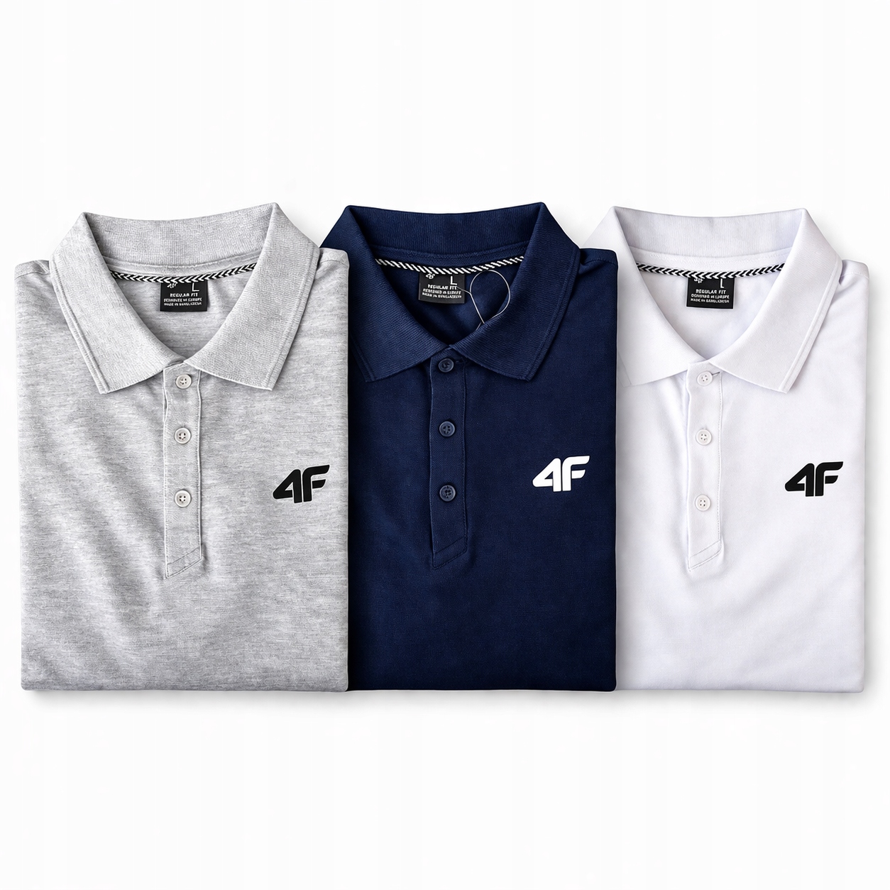 Sada Triček Polo 4F Pánské Tričko Sada 3 Kusů 5XL M0771 SS26