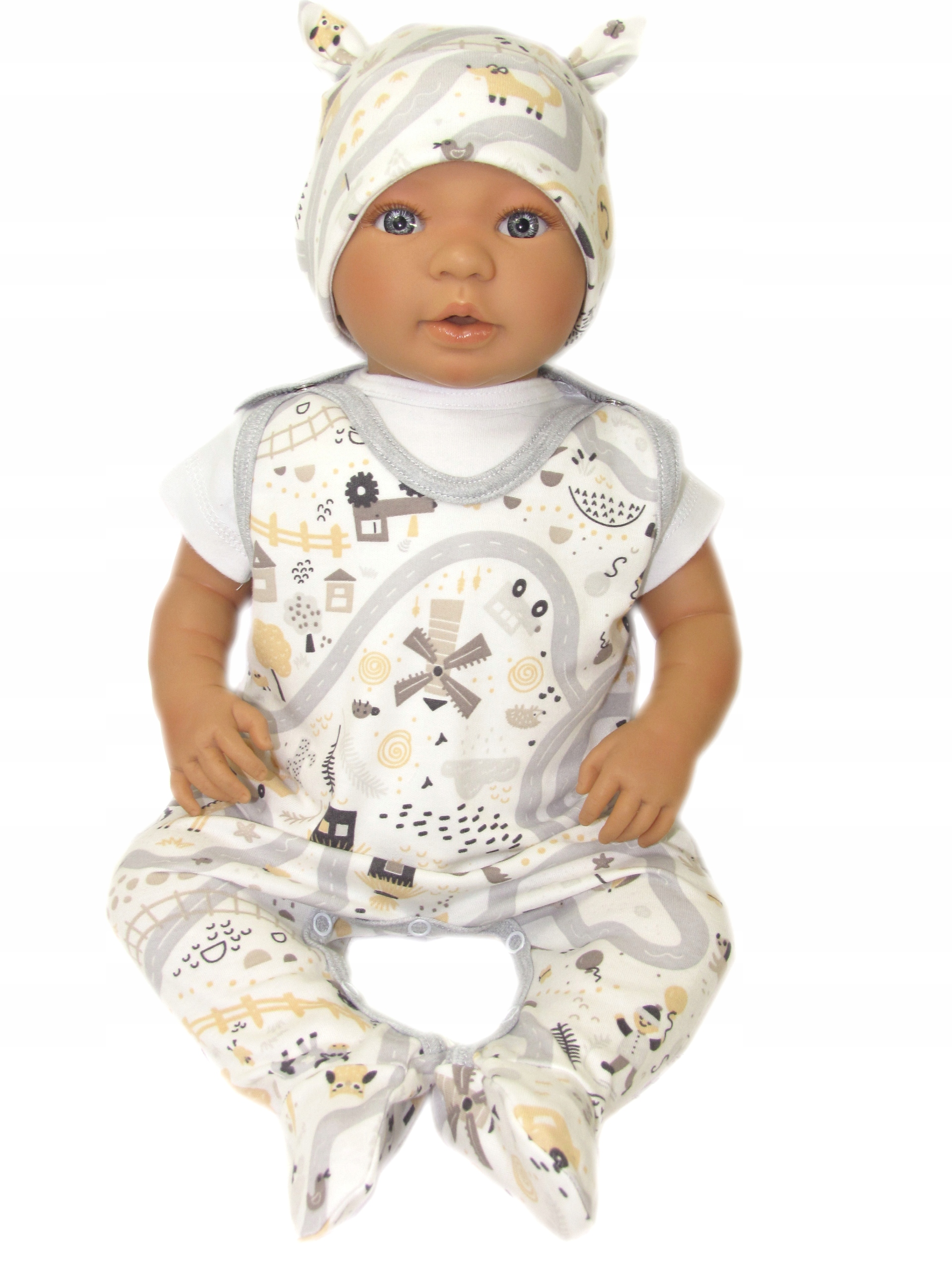 ŚPIOCHY NIEMOWLĘCE ŚPIOSZKI BAWEŁNIANE r.56 /82a/ Rozmiar 56