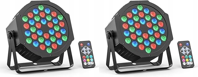 Rgb Led scénický reflektor 36, DMX diskové lampy s dálkovým ovládáním