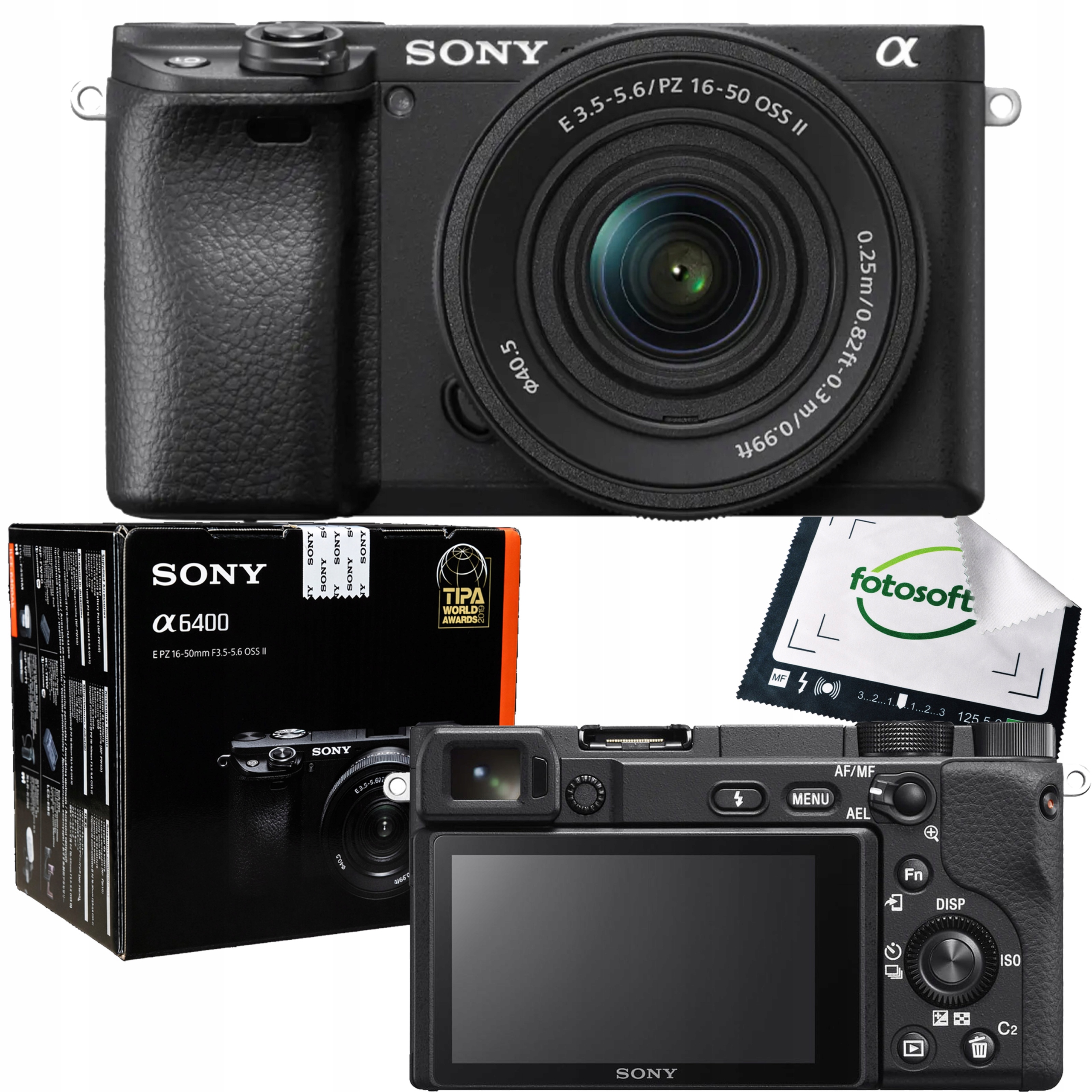 Sony A6400 16-50 Oss II Aps-c 24MP 4K Af Bluetooth