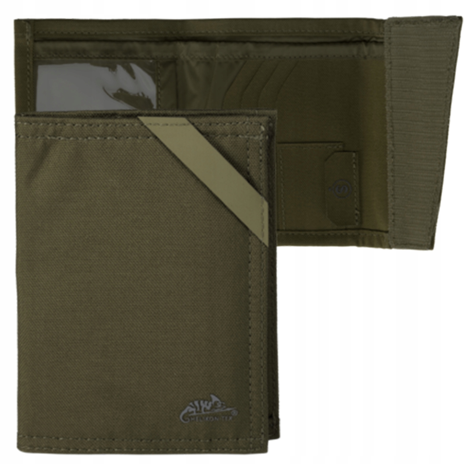 Portfel Męski Edc Medium Cordura Helikon Rzep Olive Green MO-EDM-CD-02