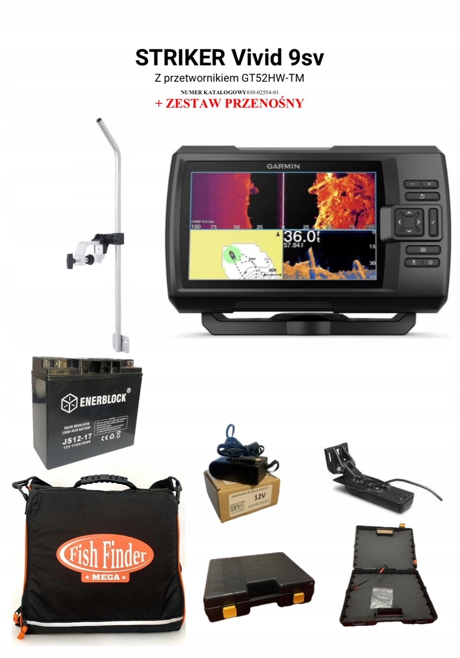 Echosonda Garmin Striker Vivid 9sv z GT52HW Zestaw 3