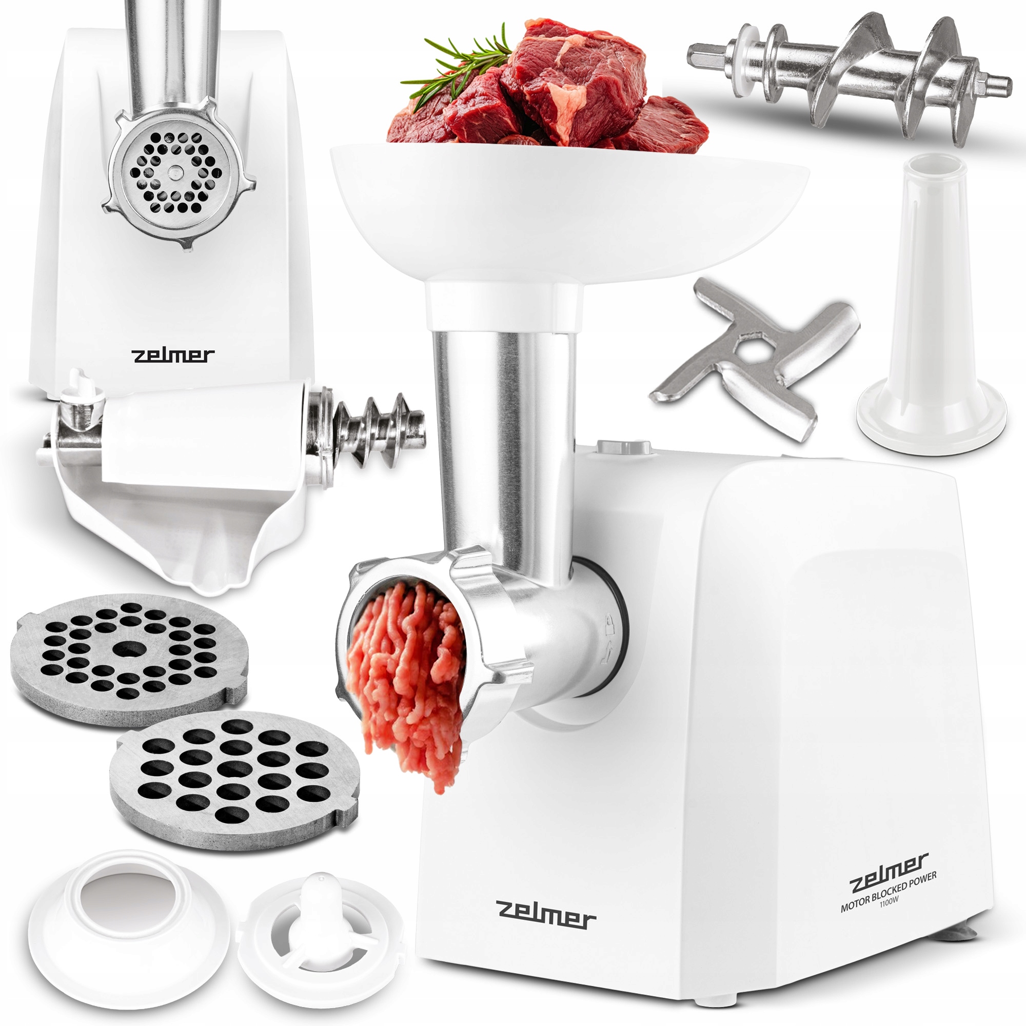 Maszynka Do Mielenia Mięsa Zelmer Nasadka Masarska Kebbe Wyciskarka 300W