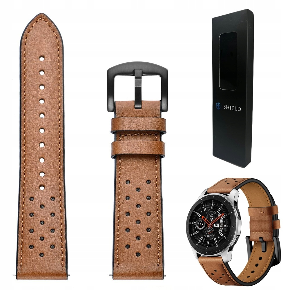 Skórzany Pasek Do Amazfit Bip S Lite U Pro Gts 2 E 3 4 Zepp E Neo Gtr 42mm