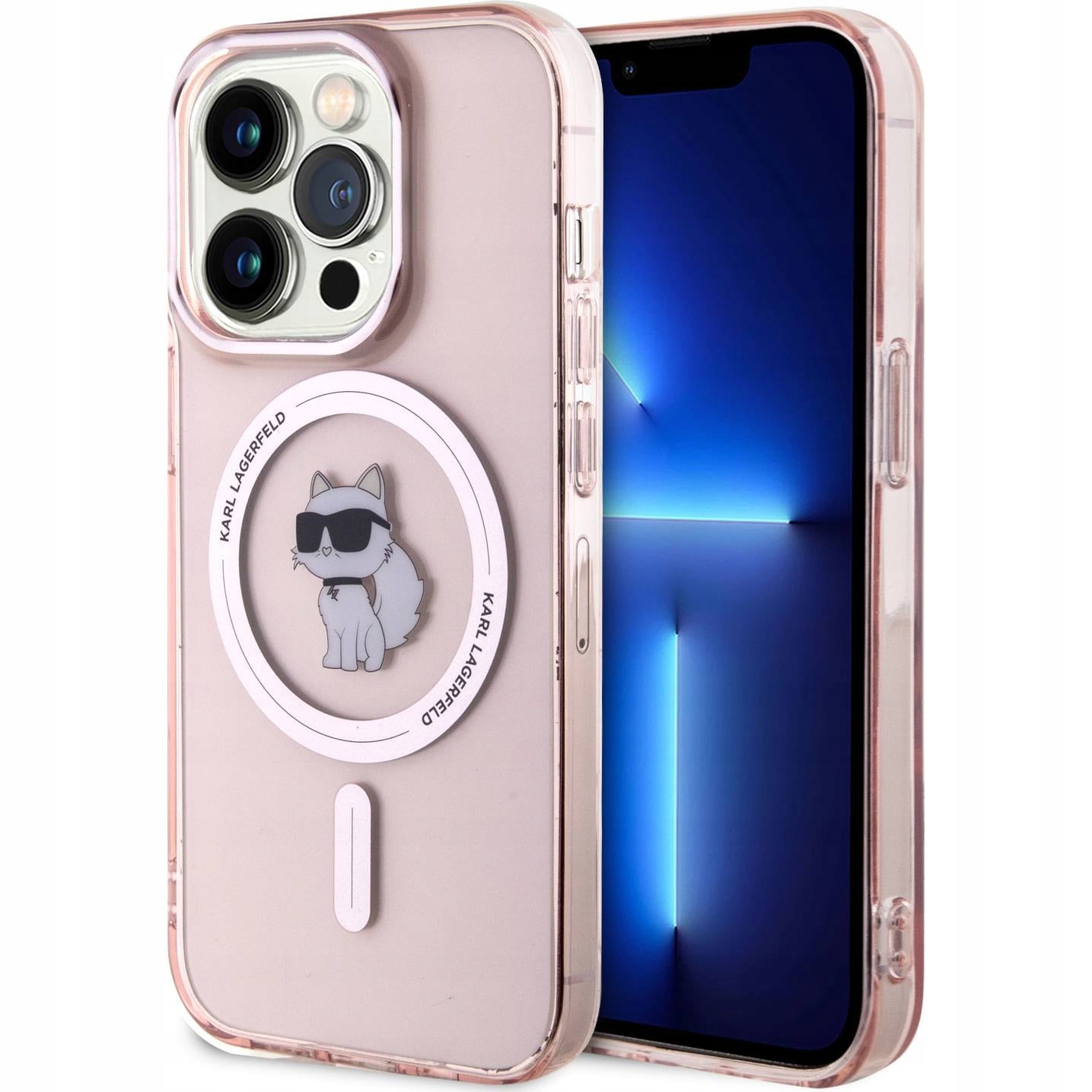 Pouzdro pro iPhone 15 Pro, MagSafe, Karl Lagerfeld, kryt, zadní kryt