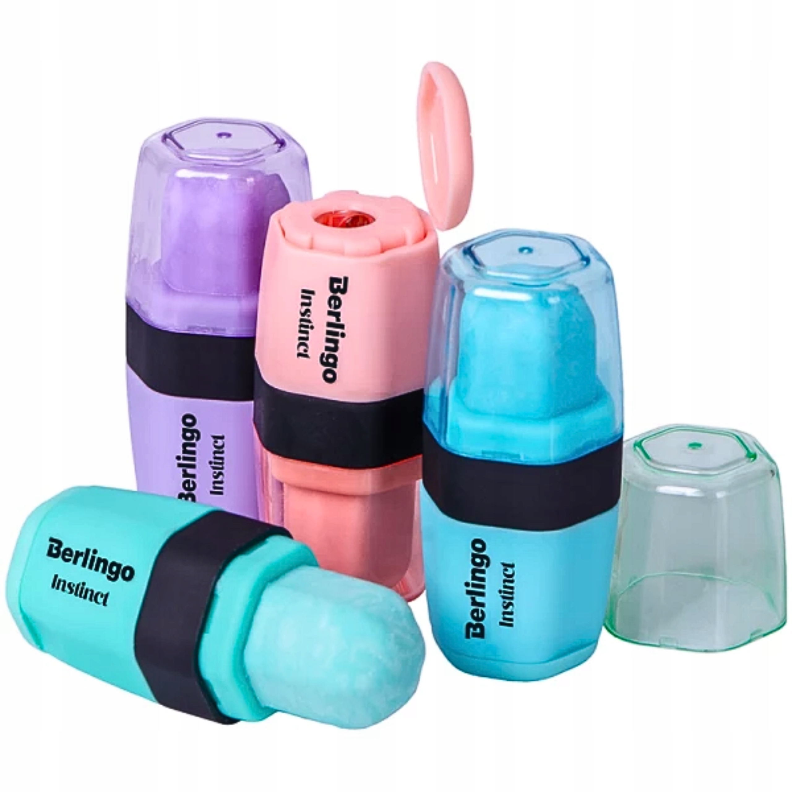 Temperówka z POJEMNIKIEM I GUMKĄ Berlingo Instinct mix kolorów 1 OTWÓR