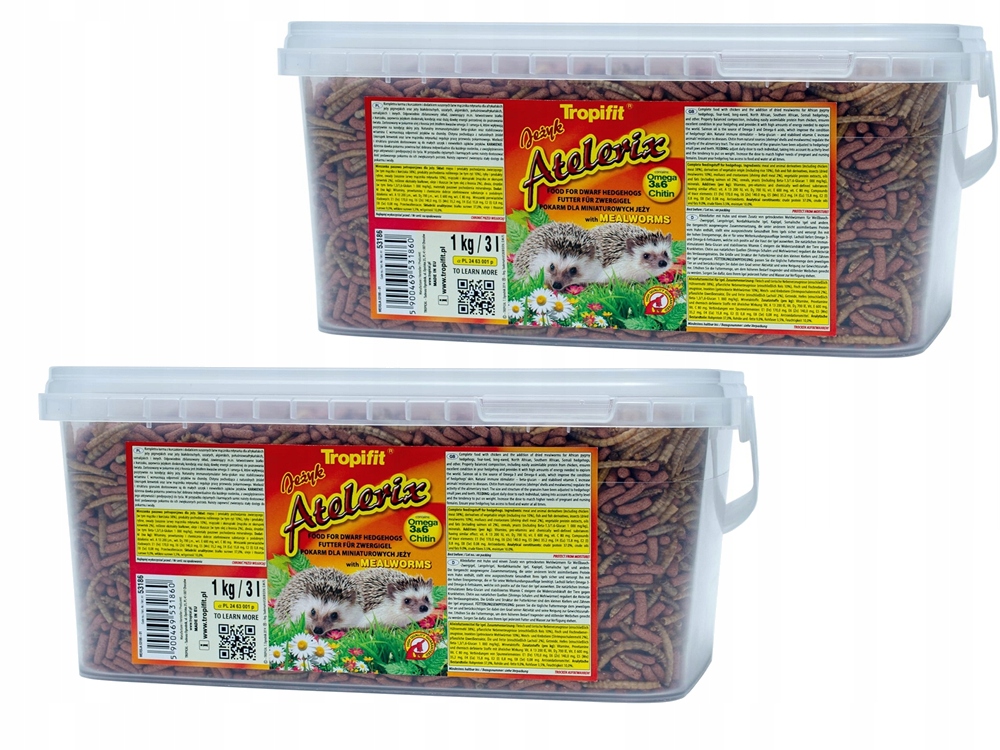 Krmivo směs pro ježky Tropifit 2 x 1 kg