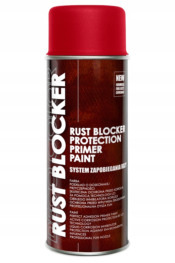 Deco Color Rust Blocker lakier ochronny na rdzę 3000 Czerwony 400 ml