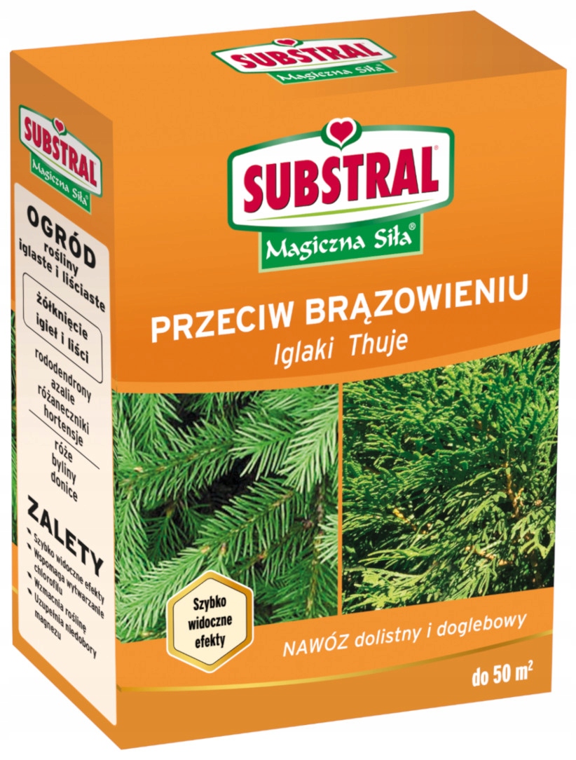 

Substral Nawóz przeciw brązowieniu igieł iglak 1kg