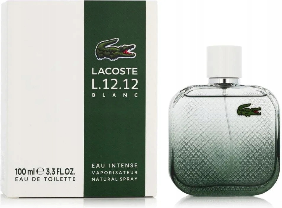 Perfumy Męskie Lacoste L.12 Blanc Eau Intense 100 ML. Oryginał Foliowany