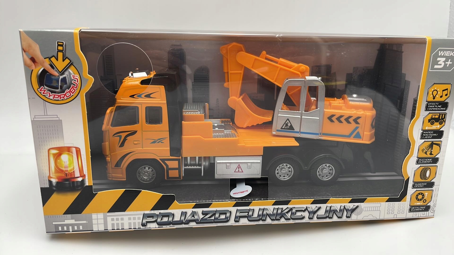 

Koparka światło dźwięk pojazd funkcyjny