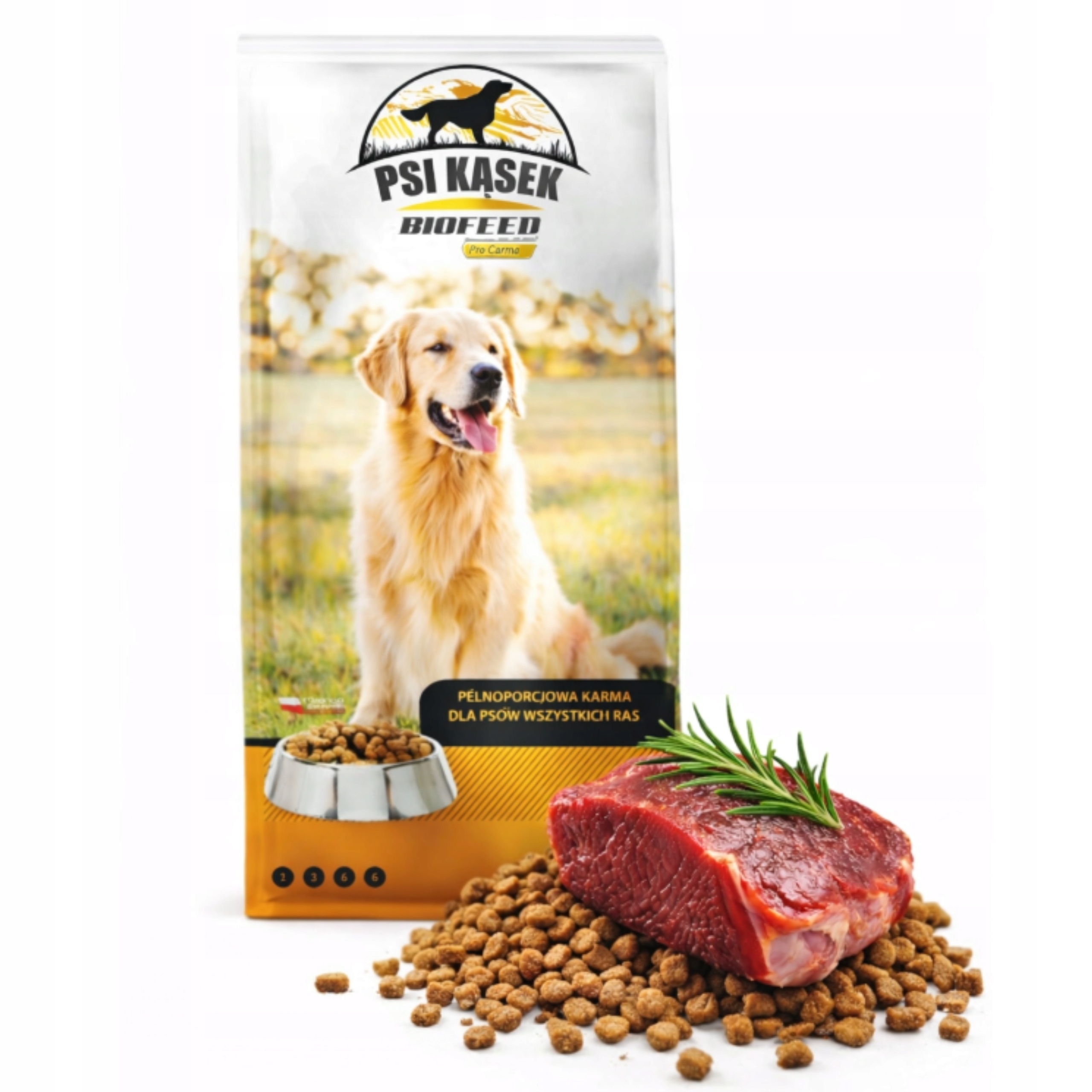 Levně Psi Kąsek Biofeed Krmivo pro psy s hovězím masem 20 kg