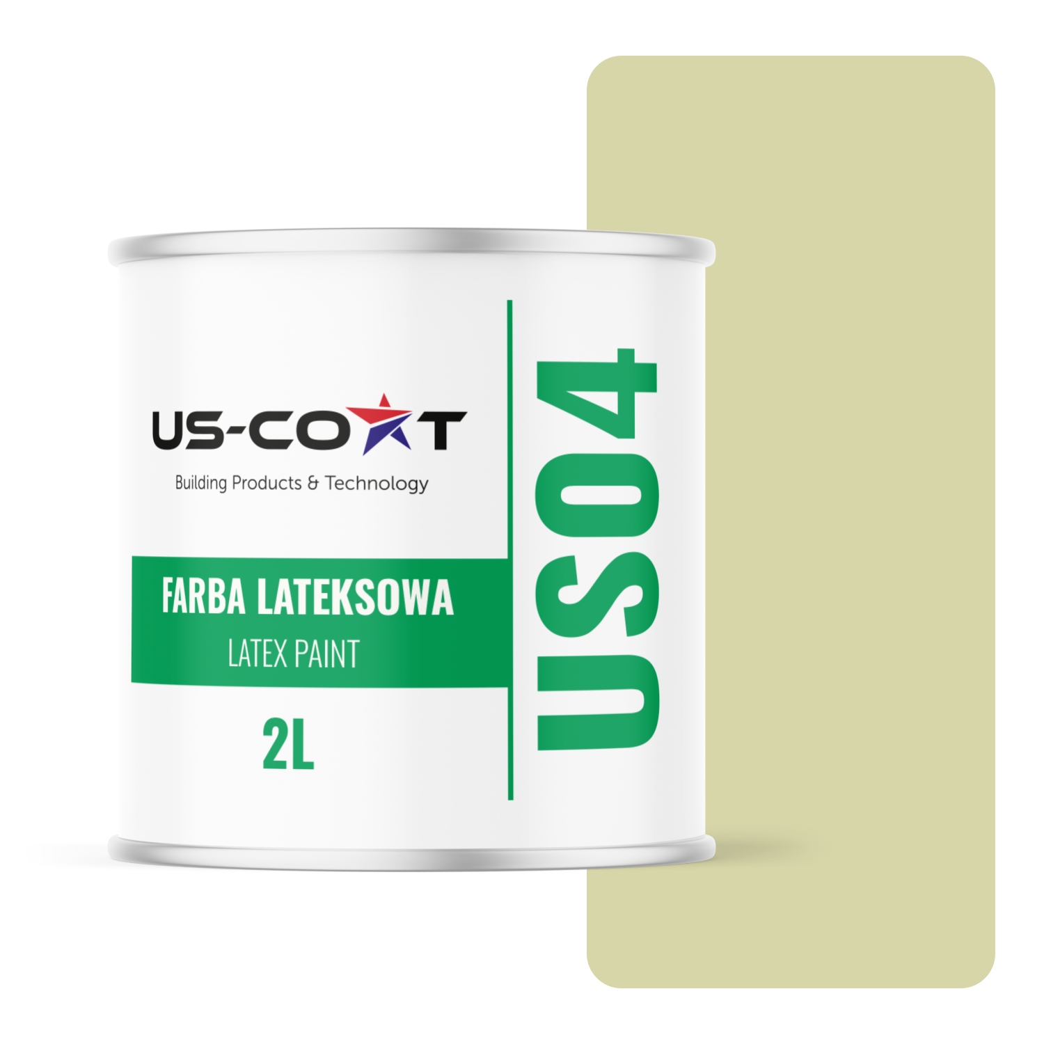 Barva Hráškově Světlá H2464 2L Matná Na Stěny Strop