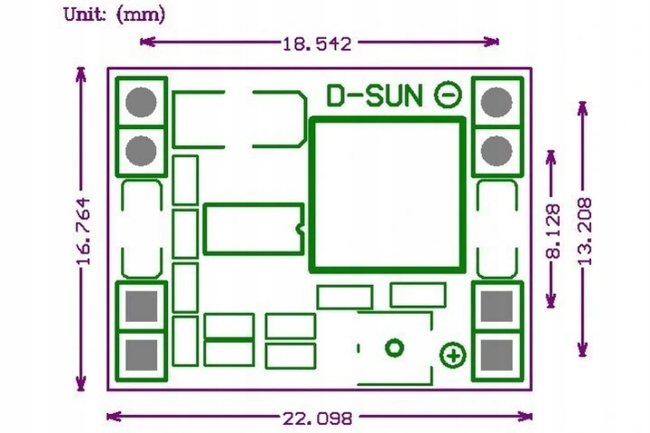 Moduł PRZETWORNICA STEP DOWN D-Sun MP1584EN LM2596 Kod producenta MP-1584EN