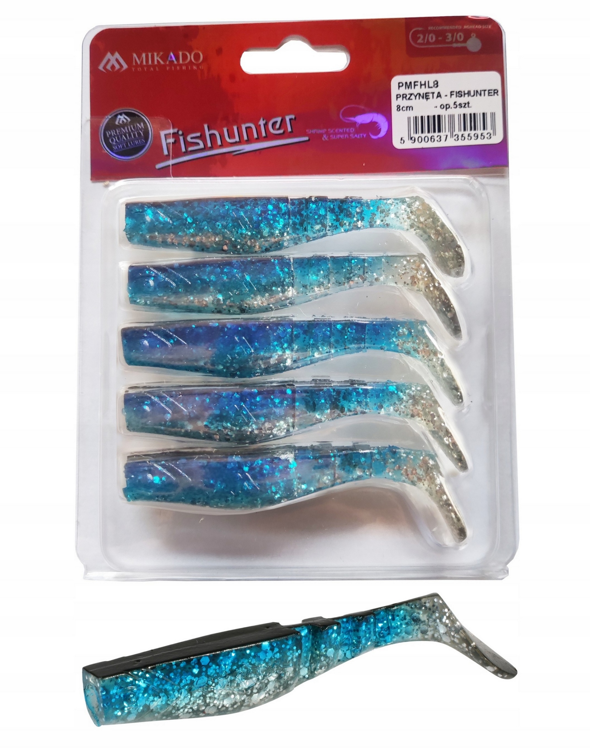 Mikado Przynęta kopyto Fishunter 8cm 125 5 sztuk