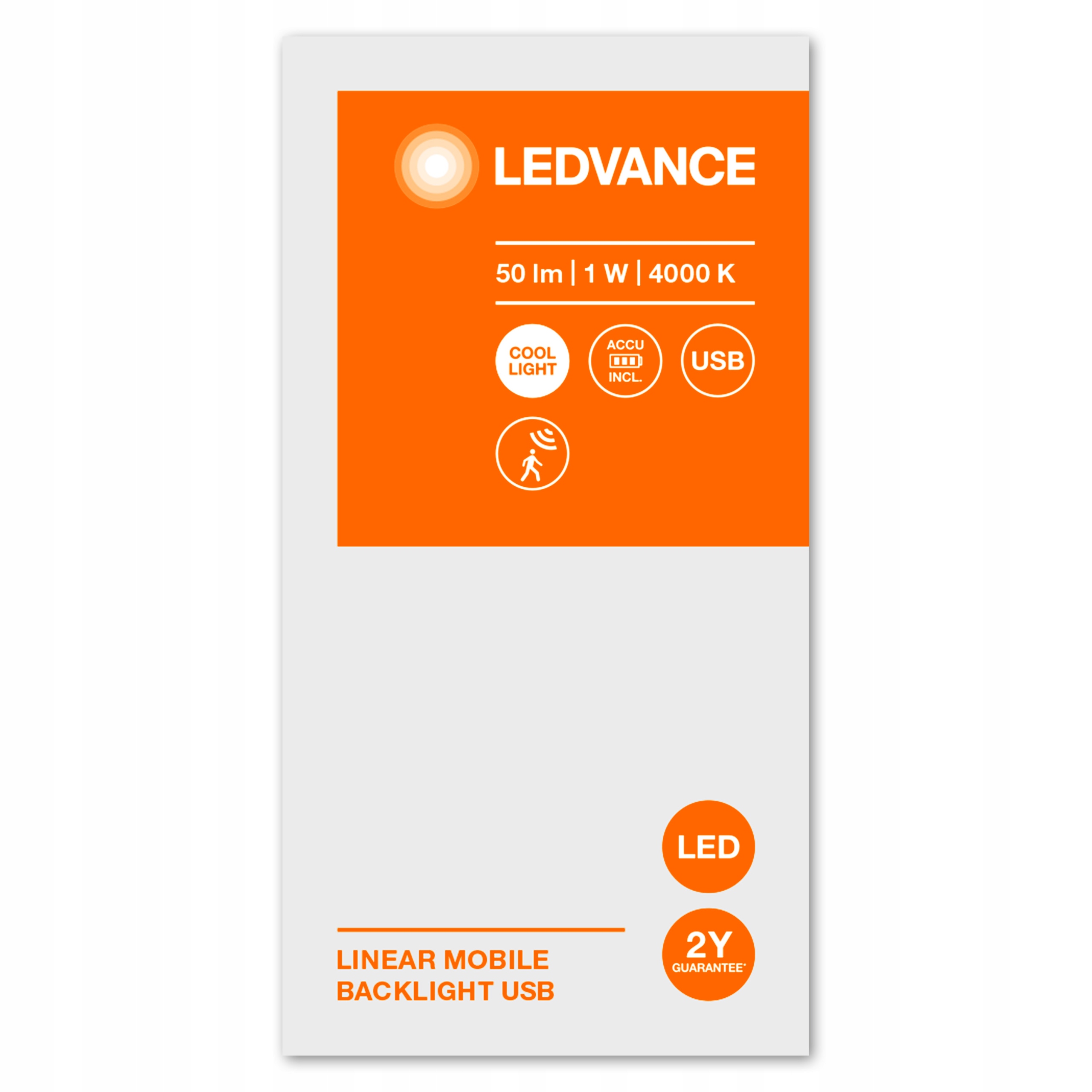Oprawa LEDVANCE LINEAR MOBILE BACKLIGHT USB LED 1W 50LM 4000K SENSOR Kod producenta 4058075610484