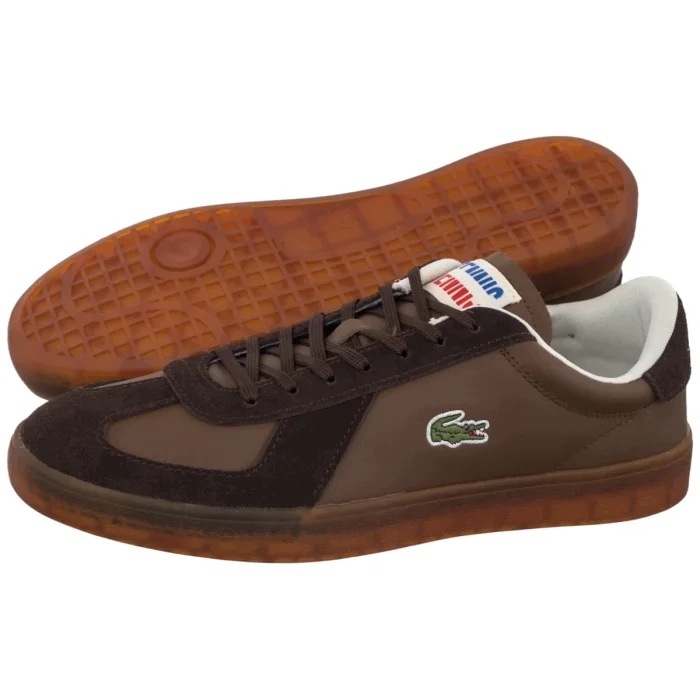Tenisky Lacoste Baseshot Pro 126 Leather 751SMA0077 Hnědé