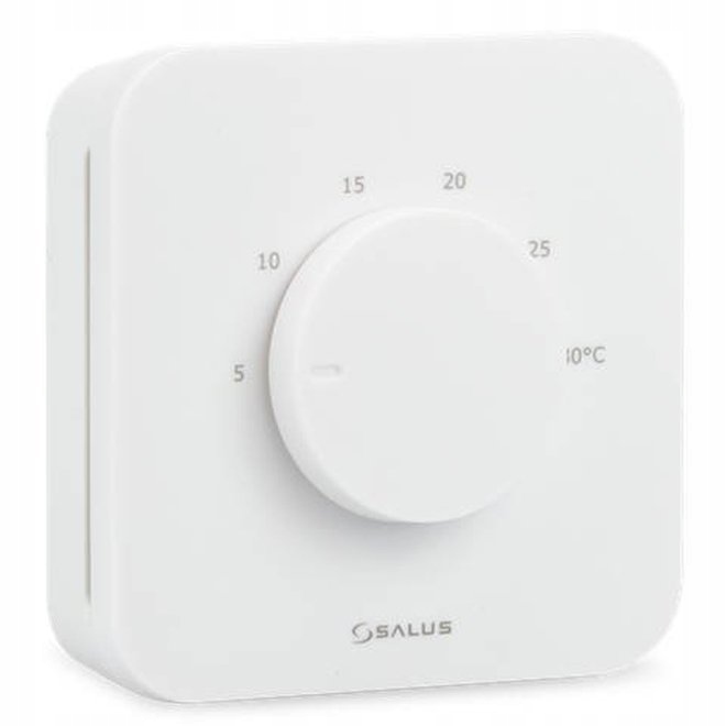 Salus HTR230 20 Drátový Termostat Na Zeď Analogový Denní Regulátor 230V Bílý