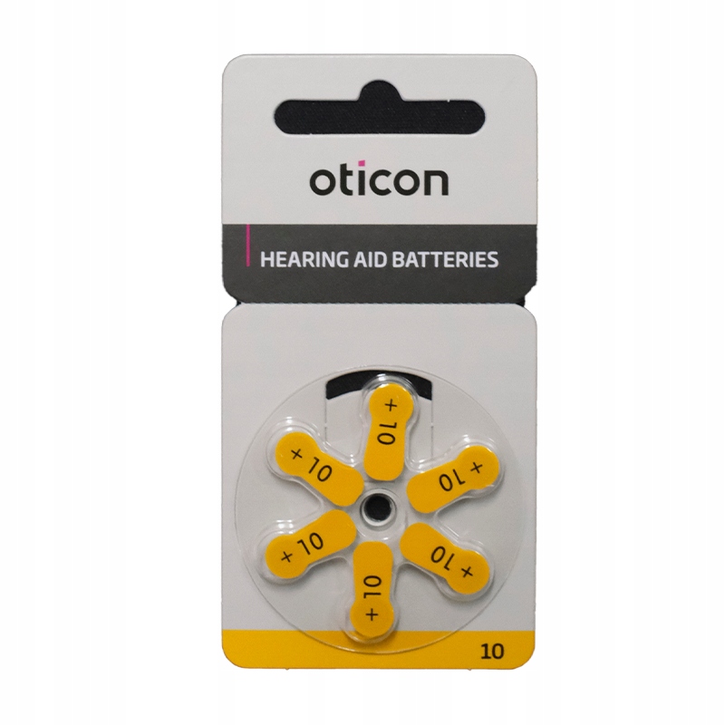 

6 X Baterie Oticon 10- do aparatu słuchowego