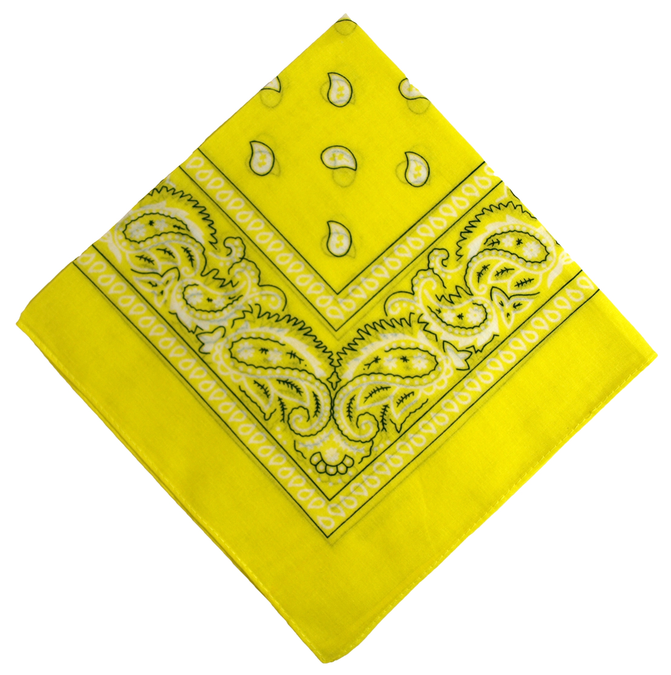 BANDAMKA BANDANA CHUSTKA CHUSTA BANDAMA - żółty