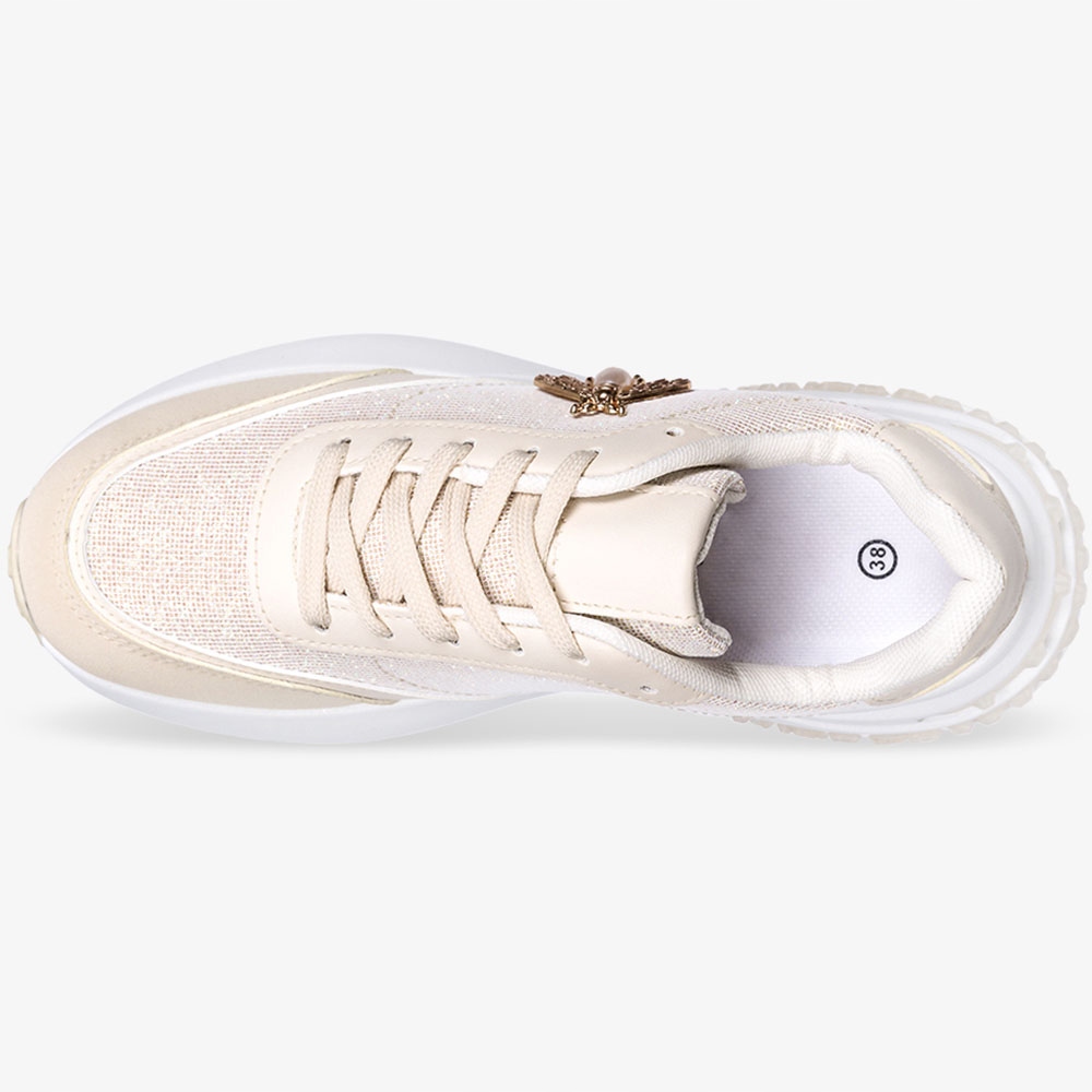 BUTY SPORTOWE SNEAKERSY Z OWADEM PLATFORMA NEW 39 Rozmiar 39